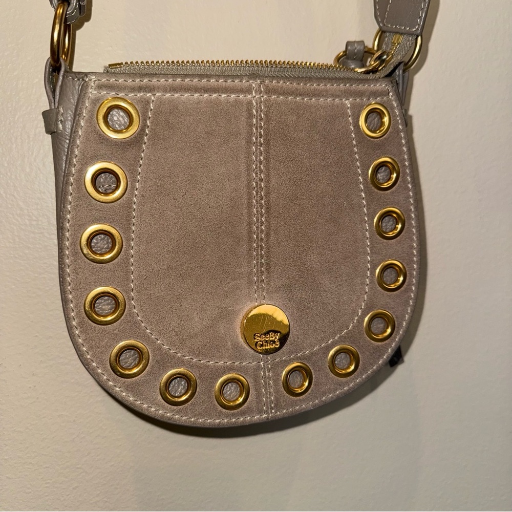 SEE BY CHLOE Motty Grey Crossbody Purse